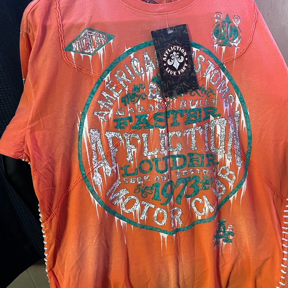 Men’s affliction motor club shirt